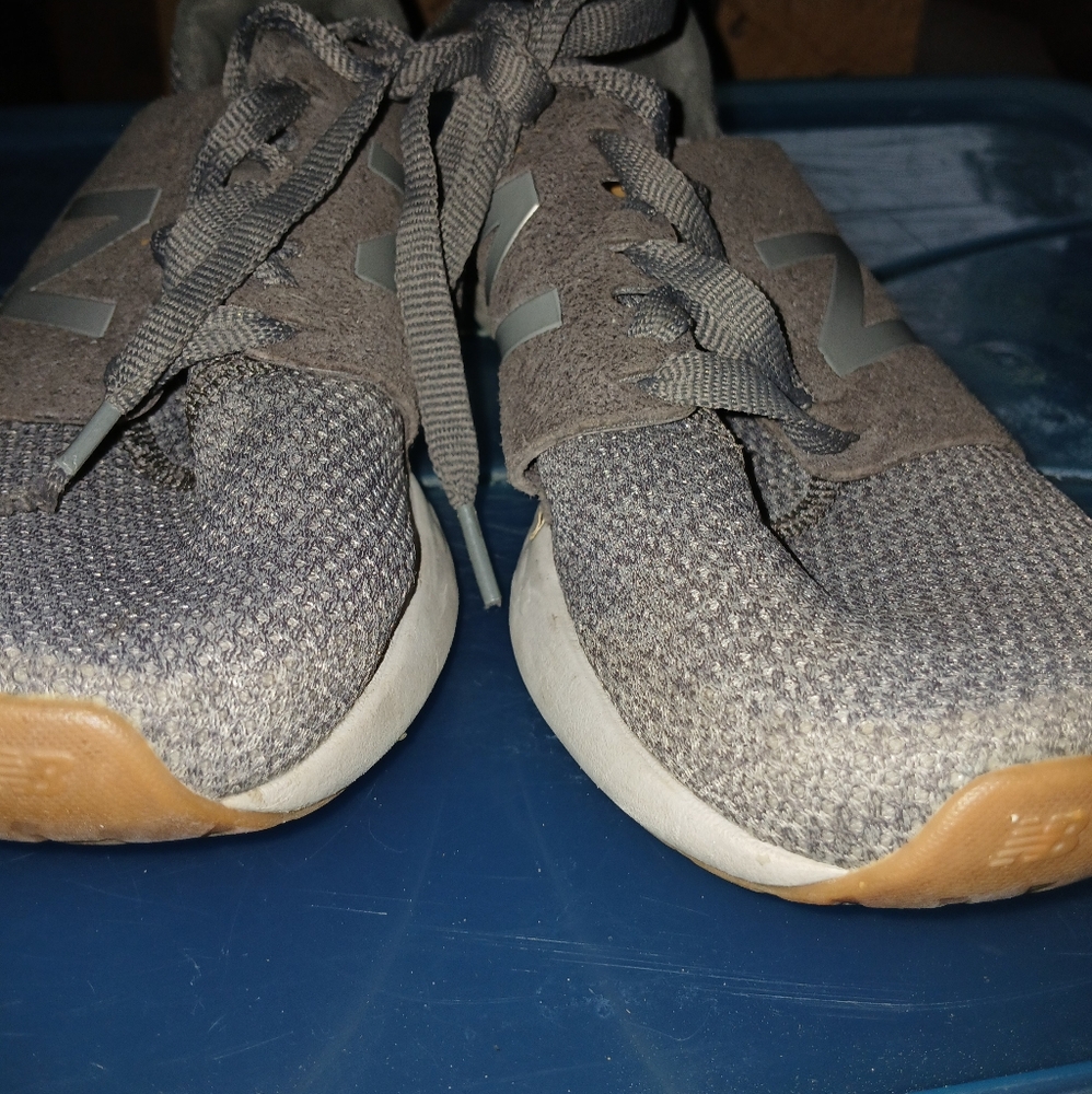 Men's Gray/white Tie Shoes